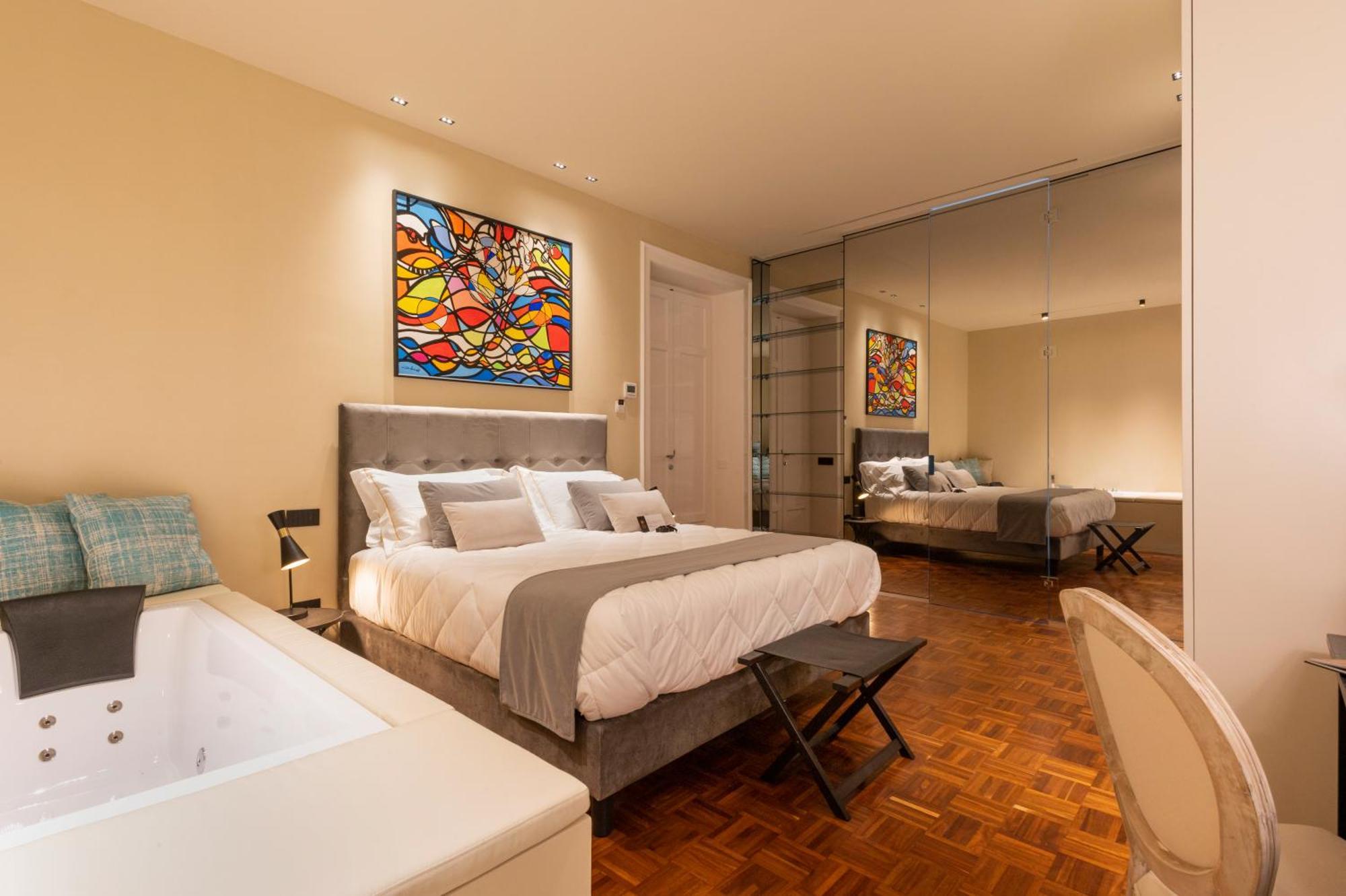 Chambre Lit King-Size avec Baignoire Spa