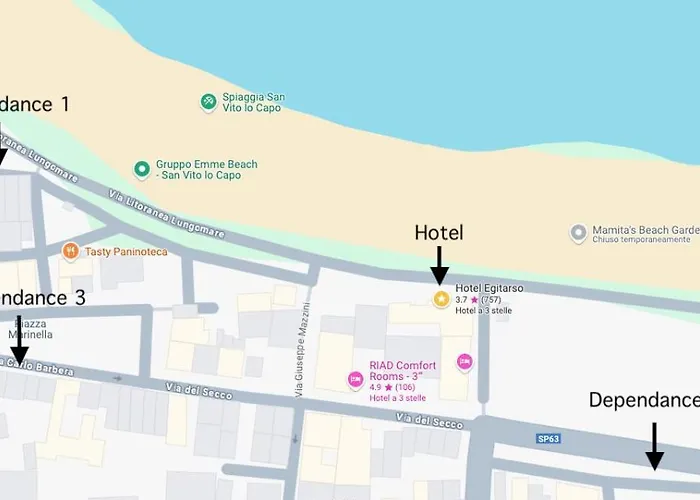 Hotel Egitarso Sul Mare San Vito Lo Capo